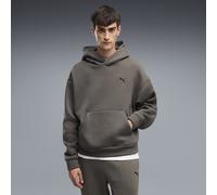 Hoodie PUMA "Essentials Heavy Fleece Boxy Oversized Hoodie Herren", Herren, Gr. S, mouse gray beige, Obermaterial: 50% Polyester, 50% Baumwolle. Seitentasche - Oben: 100% Baumwolle, oversize, Sweatshi