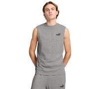 PUMA Essentials Herren-T-Shirt, ärmellos, erhältlich in Big & Tall, Medium Grey Heather Ss25, XX-Large
