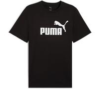 PUMA Essentials Herren-T-Shirt mit Logo, erhältlich in Big & Tall, Schwarzes großes Logo, Ah25, 4X-Large Groß