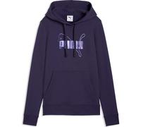 Puma Ess Logo Lab Metallic Kapuzenpullover S Deep Plum