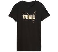 Puma ESSENTIALS LOGO LAB METALLIC TEE Damen T-Shirt, schwarz, größe M
