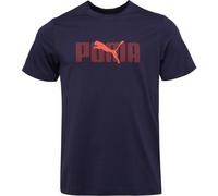 Puma ESSENTIALS LOGO LAB TEE Herren T-Shirt, dunkelblau, größe L