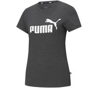 PUMA Essentials Logo T-Shirt Damen dark gray heather XS
