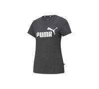 PUMA Essentials Logo T-Shirt Damen dark gray heather XS