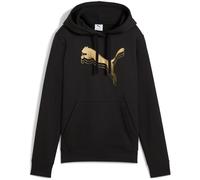 PUMA Essentials Metallic Fleece Hoodie Damen 51 - PUMA black-metallic gold XS