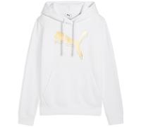 PUMA Essentials Metallic Fleece Hoodie Damen 52 - PUMA white/metallic gold M