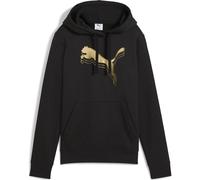 Puma Unisex ESS METALLIC Hoodie FL Kapuzenpullis, Puma Black-Metallic Gold,