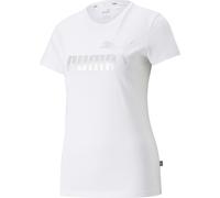 Puma Essentials+ Metallic Logo Tee puma white-silver metallic (02) M