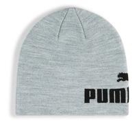 PUMA Essentials Mid Crown Cuffless Beanie, Accessoires, Light Grau Heather/Schwarz, OSFA Gray