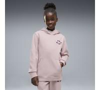 Kapuzensweatshirt PUMA "ESS NATURE 20 GRAPHIC HOODIE FL", Mädchen, Gr. 164, rosa (misty pink), Fleece, Obermaterial: 68% Baumwolle, 32% Polyester, geblümt, regular fit normal, angesetztes Bündchen, Sw