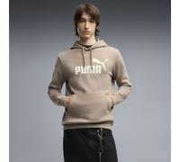Hoodie PUMA "Essentials No. 1 Logo Hoodie Herren", Herren, Gr. XL, beige (mouse gray beige), Obermaterial: 66% Baumwolle, 34% Polyester. Kapuzenfutter: 100% Baumwolle. Rippe: 97% Baumwolle, 3% Elastha