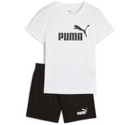 PUMA Jungen ESS No.1 Logo Tee and Shorts Set PS Gestrickte Anzüge, PUMA White-puma black,