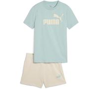 PUMA Mädchen ESS No.1 Logo Tee and Shorts Set G Gestrickte Anzüge, Modern Mint,