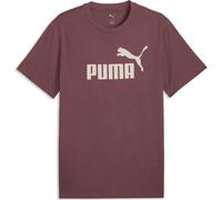 PUMA Herren T-Shirt - ESS No.1 Logo Tee, Rundhals, Kurzarm, uni Rotbraun (Rich Cocoa) / M M Braun
