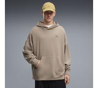 Hoodie PUMA "Essentials Oversized Hoodie Herren", Herren, Gr. M, beige (mouse gray beige), Obermaterial: 100% Baumwolle. Seitentasche - Oben: 100% Baumwolle, oversize, Sweatshirts Hoodie (16313468-M)