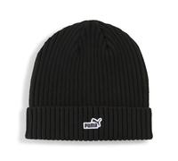 PUMA Essentials Patch Mid Crown Beanie, Accessoires, Schwarz, OSFA Black