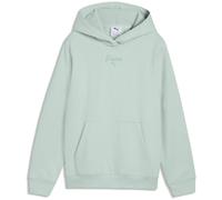 Puma Essentials Script FL Mädchen Kapuzensweater, grün, Gr. 140