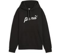 PUMA Essentials+ Script Fleece Hoodie Damen 01 - PUMA black/white rubber XS