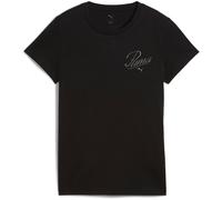 Puma ESSENTIALS SCRIPT TEE Damen T-Shirt, schwarz, größe M