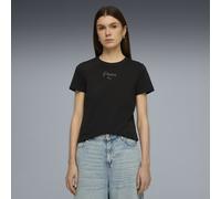 PUMA Essentials Script T-Shirt Damen, Kleidung, Schwarz, XL