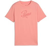 PUMA Essentials Script T-Shirt Mädchen 18 - pink fruit 176