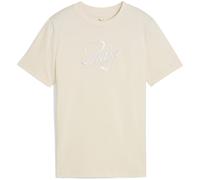 PUMA Essentials Script T-Shirt Teenager, Kleidung, Weiß, 13-14Y White