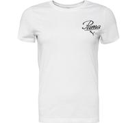 PUMA Unisex ESS Script Tee T-Shirts, PUMA White, S