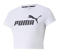 PUMA Essentials Slim Logo Cropped T-Shirt Damen PUMA white XL