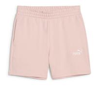 PUMA Essentials Small No. 1 Logo 5'' High-Waist French Terry Sweatshorts Damen 91 - rose quartz M