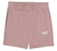 PUMA Essentials Small No. 1 Logo 5'' High-Waist French Terry Sweatshorts Damen 88 - sandstone L
