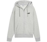 PUMA ESS Small No. 1 Logo Comfort Hoodie mit durchgehendem Reißverschluss Damen, Kleidung, Light Grau Heather, XXL Gray