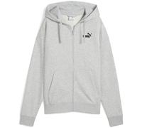 Puma Mädchen Kapuzenjacke ESS Small No. 1 Logo Comfort Full-Zip Light Gray Heather M