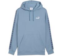 Kapuzensweatshirt PUMA "ESS TAPE HOODIE FL", Herren, Gr. S, blau (cool blau), Fleece, Obermaterial: 66% Baumwolle, 34% Polyester, bedruckt, sportlich, regular fit normal, Langarm, Sweatshirts (7252805