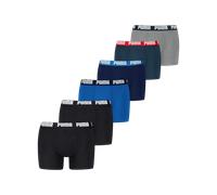 PUMA Everyday Boxer 6er Pack Schwarz Blau F002 M schwarz