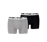 Puma Everyday Multi Logo Boxer 2 Units S, Grey Melange/Black, S, Grey Melange/Black, S