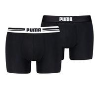 Boxershorts PUMA "PUMA MEN EVERYDAY PLACED LOGO BOXERS 2P", Herren, Gr. XL, schwarz, Jersey, Obermaterial: 95% Baumwolle, 5% Elasthan, bedruckt, unifarben, normal, Unterhosen, mit Logo Webbund (589960