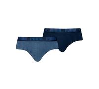 PUMA Everyday Brief Men Herren Unterhose Pant Unterwäsche 2er Pack, Farbe:007 - Denim, Bekleidungsgröße:M