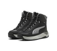 Winterboots PUMA "EVOLVE 20 BOOT PURETEX JR", Mädchen, Gr. 36, Textil, schwarz (puma schwarz, slate sky, puma silber), Synthetik, Schuhe Winterboots, wasserdicht, Winterschuhe, Winterstiefel, Snowboot