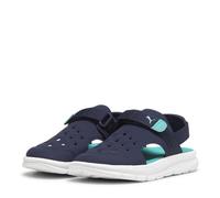 Puma Evolve AC PS Sandale, Navy-Sparkling Green White, 34 EU