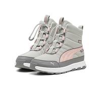 PUMA Evolve Boot Puretex Jr Sneaker für Kinder, Unisex, Smokey Gray Future Rosa PUMA Weiß, 4 UK