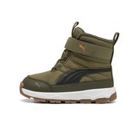 Stiefel PUMA "PUMA Evolve Stiefel Klein Kinder", Kinder, Gr. 25, orange (olive schwarz orange glo grün), Obermaterial: Synthetik, Textil; Futter: Textil; Innensohle: Textil; Laufsohle: Gummi, Schuhe (
