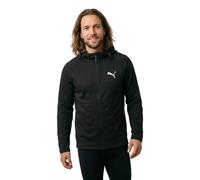 Puma Herren Kapuzenpullover Evostripe Full-Zip mit Reißverschluss Schwarz M