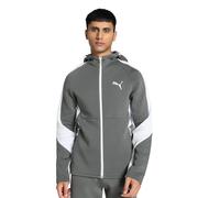 PUMA Evostripe Kapuzenpullover mit durchgehendem Reißverschluss, Mineralgrau, L