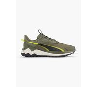 Trainingsschuh PUMA "Extend Lite Trail Laufschuhe Erwachsene", Damen, Gr. 42, loden grün schwarz lux lime, Obermaterial: Synthetik, Textil; Futter: Textil; Innensohle: Textil; Laufsohle: Gummi, Schuhe