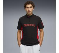 Poloshirt PUMA "F1 75yrs Regular Poloshirt Herren", Herren, Gr. L, schwarz, Obermaterial: 100% Baumwolle, clean, regular fit, Shirts (62623800-L) schwarz