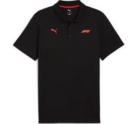 Poloshirt PUMA "F1 Essentials Polo Herren", Herren, Gr. L, schwarz, Obermaterial: 100% Baumwolle; Kragen: 100% Baumwolle; Rippe: 100% Baumwolle, clean, regular fit, Shirts (32614354-L) schwarz