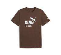 PUMA FC St. Pauli KING Logo T-Shirt Herren, Accessoires, Braun, XL Brown