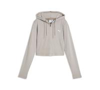 Puma Felpa con cappuccio Full-Zip Soft Touch Mouse Gray Heather da Donna Frau S S