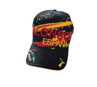 PUMA Ferrari Alonso España Baseballkappe, Schwarz, Mesh-Rückseite, Einheitsgröße