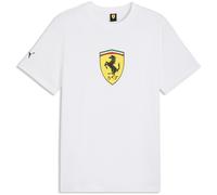 Puma T-Shirt Ferrari Colored Shield Herren – puma white (04) Größe L